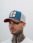 Бейсболка GOORIN BROTHERS арт. 101-0144 (голубой / красный)